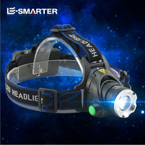 Zoro outdoor headlight light charging super bright LED zoom night fishing miners lamp head-mounted flashlight hernia small