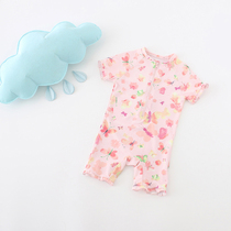  Foreign trade new products Girls baby one-piece swimsuit childrens cute sunscreen and UV-proof surfing suit South Korea
