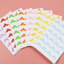 Five-Year Eight class 24 DIY photo album corner stickers 8 colors different with corner stickers photo fixing stickers new 218