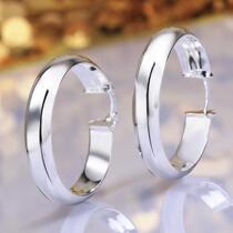 New summer style 925 sterling silver hoop earrings for women