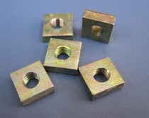 Promotional square nut four square nut four-corner female Square nut full specification m3m4