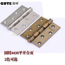 GUTE GUTE4 inch 4 bearing 3 0 thick 304D stainless steel door hinge casement hinge door wooden door loose page