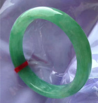 Natural old pit A goods jade green full color circle bracelet sub spicy color new goods with certificate KK061
