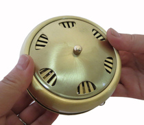 Large household pure copper carrying moxibustion thickened moxibustion box moxibustion device Warm moxibustion box moxibustion instrument Palace cold dampness moxibustion pot