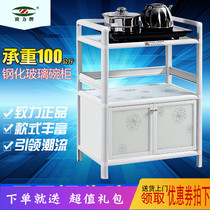 European style dedicated to cabinet cupboard cupboard microwave oven cabinet aluminum alloy simple tea cabinet dinner side oven cabinet rack