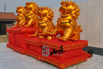 2 5 meters 3 meters inflatable golden lion Golden Elephant Air model cartoon lion inflatable elephant lion lion unicorn send son open wedding