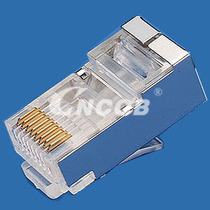 CNCOB superfive types of copper shell shielding network crystal CAT5E FTPRJ45PLUGSGOLDPLATED