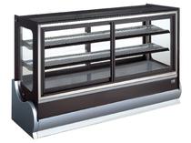 Meike H-GA530VBF desktop front and rear open hot cake cabinet 0 9 meters table hot bread display cabinet