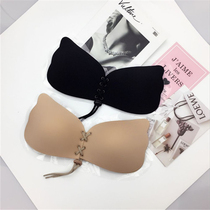 Lala goddess gathered silicone invisible bra non-slip chest stickers female wedding dress with bride gathering upper chest thickening