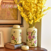 New Chinese ornaments hand-painted ceramic living room model room TV cabinet porch wine cabinet soft decorations