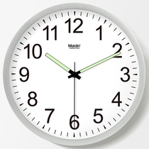 Madding clock wall clock Living room bedroom wall clock mute fashion pastoral art creative luminous resin hanging watch C021