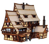 Little wheat smells record Warhammer pp running group DND fantasy diy hut scene malt Tavern