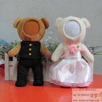  DIY couple custom wedding 3D doll three-dimensional human face doll machine wholesale production of large hanging wedding gifts