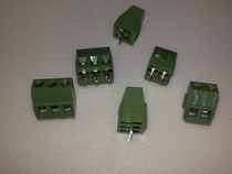 Hot sale 2 gang 3 gang terminal block (small)Green in-line type two side by side 4 gang two side by side 6 gang