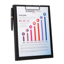 nakabayashi Zhonglin Japan imported A4 folder pad board writing board vertical note board paper plywood office stationery business office data book folder A4