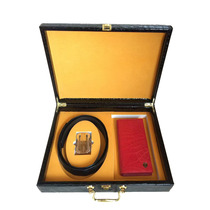 Upscale gift box Smooth Buckle Genuine Leather Wallet Leather Belt Leather Belt Suit Birthday Present