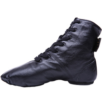 High Help Full Leather Jazz Dance Shoes Women Children Rehearsals Dance Shoes Dance Practice Shoes Soft Bottom Shoes Girls Jazz Dance Shoes