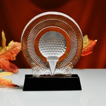 Golf Trophy Customized Personality Crystal Trophy Production Company Medal One Hollow Golf Tournament Trophy