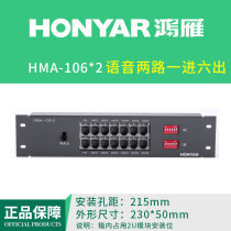Hongyan weak box intelligent information module H series voice 2 way 1 in 6 out module HMA-106X2
