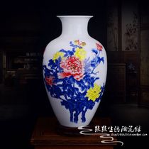 Jingdezhen ceramic high-grade hand painted pastel countertop vase modern home living room new house decoration ornaments