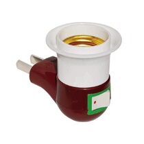 Wall lamp night light with socket switch E27 lamp head Energy-saving lamp holder Screw conversion plug Mobile light source pipe