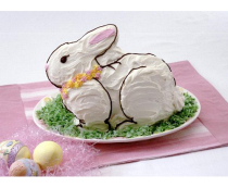 Nordic Ware 3D Solid Rabbit Cake Baking Pan Easter Bunny 3-D Cake Mold