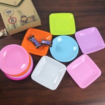 Only the real special department store kindergarten childrens small plate snacks plate spit bone disk garbage plate plastic plate melon seed plate