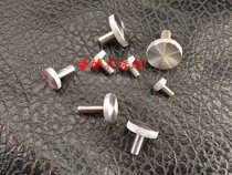 304 stainless steel solid knurled reticulated advertising nail mirror nail decorative nail glass fixing screw Φ14 * M6 * 16