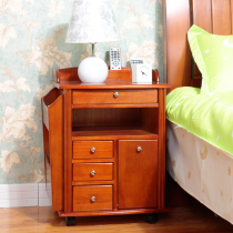 Wooden bedside table Simple modern mini sofa bed side cabinet Bedroom locker Full set of lockers