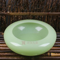 Creative gift ashtray natural jade ashtray fashion White Jade ashtray stone carving crafts