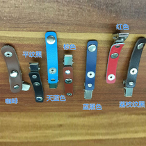 Leather badge clip ID hanging clip Card sleeve Badge lanyard card sleeve Hanging clip Plastic clip Work card buckle