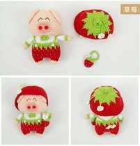 Mango Family Diy Pure Hand Crochet Hook Loom Fat Piggy Wool Line Doll Finished Product With Spot