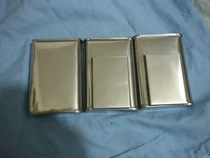 Stainless steel dry cigarette box white steel shredded tobacco box stainless steel leaf cigarette box white steel hand-rolled cigarette box full 150 special price