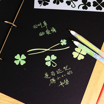 DIY handmade couple baby album production accessories Multi-style hollow drawing board Drawing tool ruler