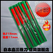 Japanese pot three shape file Shjin file Shakin file fitter file grinding mold flat flat semicircular round triangle file