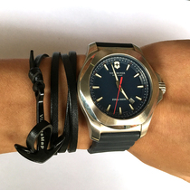 (Vikings Map) couples pirate Black Anchor bracelet double leather bracelet adjustable length