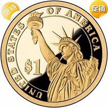 The new American Statue of Liberty 1 yuan commemorative coin presidential coin year random