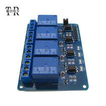 4-way relay extension version 5V with optocoupler isolation support AVR 51 PIC SCM DC 5V