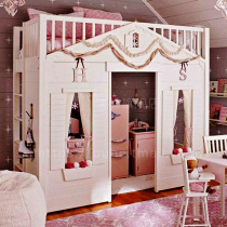 Children Princess House bed girl multifunctional Childrens House bed bed under table house bed bed combination custom wooden house