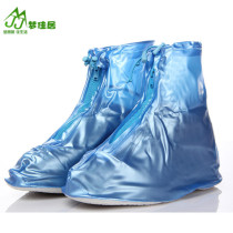 Thickened rain shoe cover female thick bottom rain shoes fashion waterproof shoe cover men and women non-slip rain shoe cover childrens shoe cover