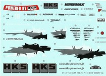 Qingdao 1 24 D1 original water sticker HKS Hyper Silvia 2002Ver 03745