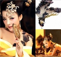 Mei makeup tattoo sticker photography back sticker plate woman studio photo photo peacock tattoo