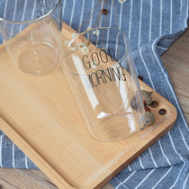 Big Meow specials good  morning breakfast cup Japanese creative heat-resistant glass milk juice cup