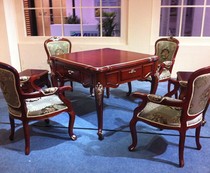 Heba White High-grade Automatic Dining Table Entertainment Multifunctional Mahjong Table Four Mute Mahjong Table