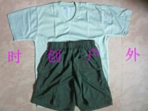 01W Body Training Suit Martial version Physical suit V collar T-shirt Olive Green suit