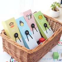 Korean creative stationery children cartoon animals tight pencil box female boys and boys prize simple stationery box