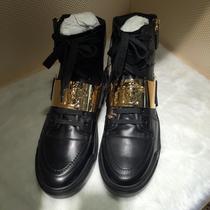 Versace Versace 21 spring summer new mens fashion gold medusa label zipper high-top shoes