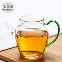 Peking University History thickened heat-resistant glass tea divider padded male Cup Tea Cup Tea Sea kung fu tea set accessories with mouth