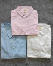 Original single factory tail goods Oxford spinning pure cotton womens long-sleeved shirt