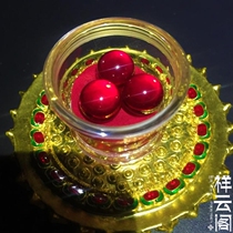 Shakyamuni Buddhas Eye Beads {Red} Open Pagoda 12MM large pieces for the Pagoda